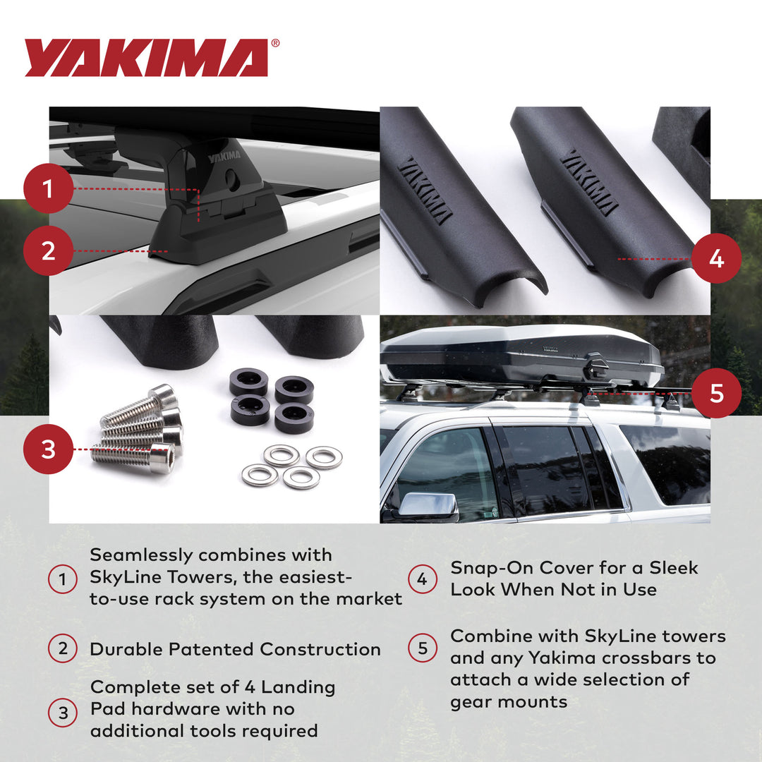 YAKIMA Landing Pad 19 Tower Mounting Accessory, Compatible with SkyLine Towers - VMInnovations