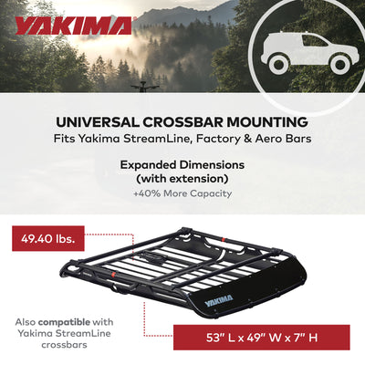Yakima Large Cargo Basket Roof Rack, Compatible w/StreamLine Crossbars (Used) - VMInnovations