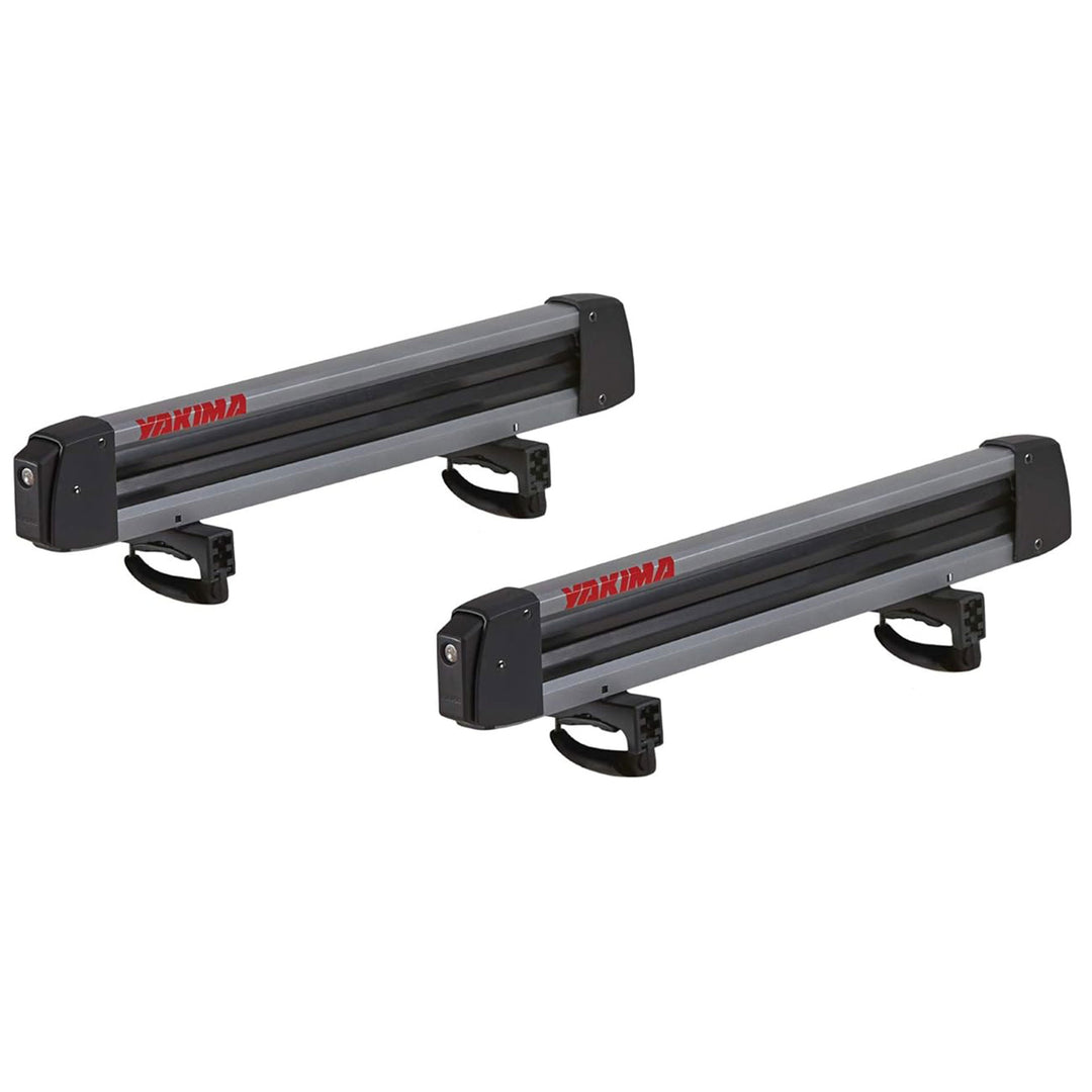 Yakima FreshTrack 6 Universal Car Roof Top Mount Ski and Snowboard Rack, Black