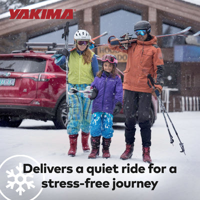 Yakima FreshTrack 6 Universal Car Roof Ski and Snowboard Rack, Black (Open Box)