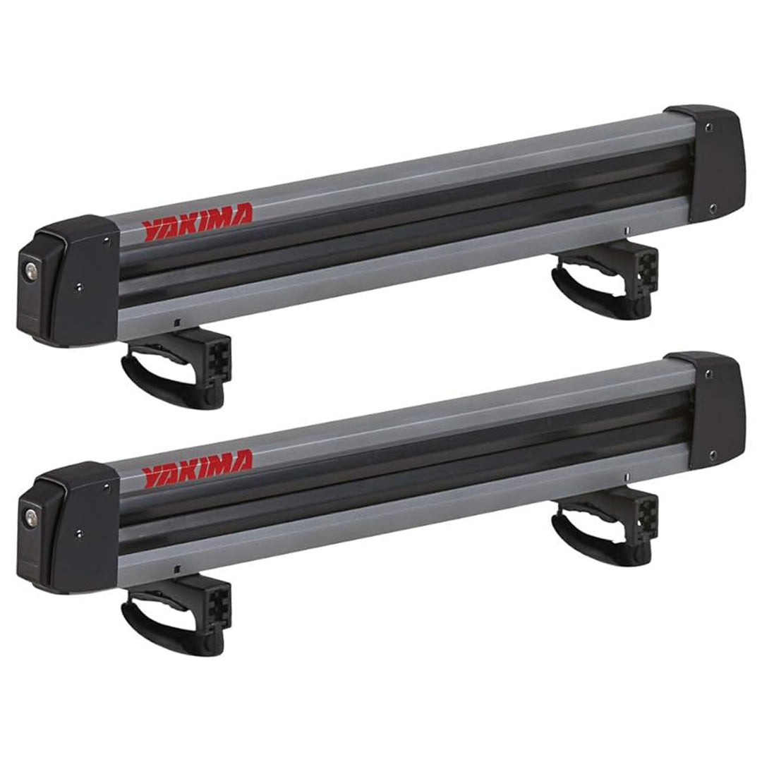 Yakima FreshTrack 6 Universal Car Roof Top Mount Ski and Snowboard Rack, Black