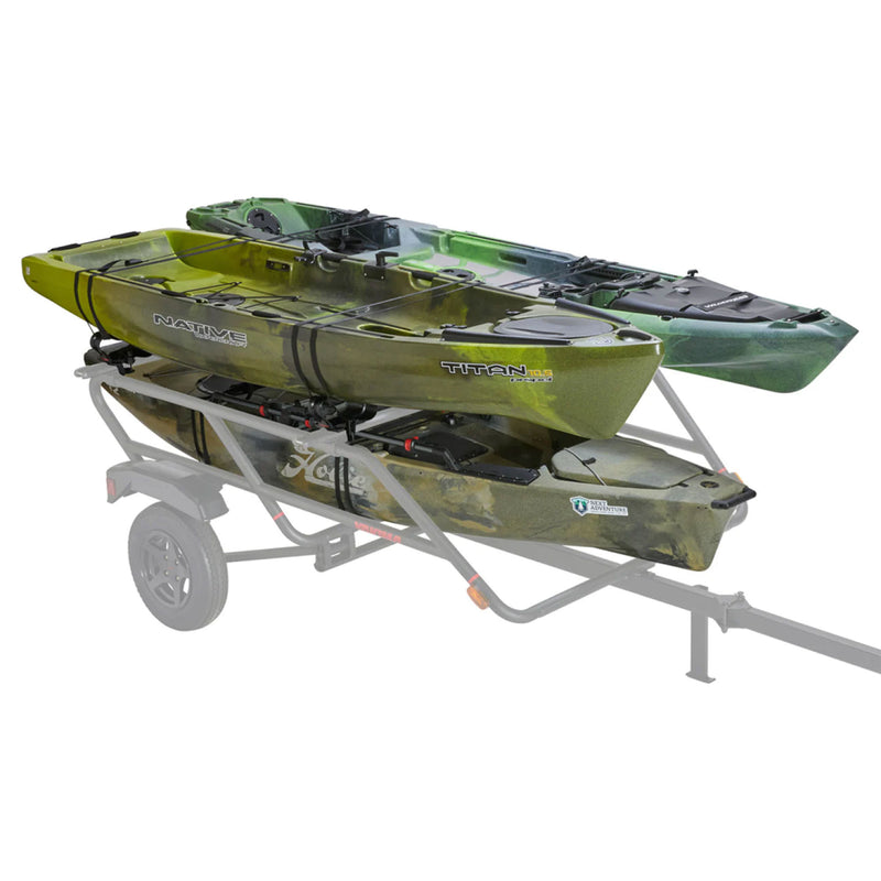 YAKIMA BigCatch Kayak Fishing Boat Saddles for Roof Racks and Trailers, Black
