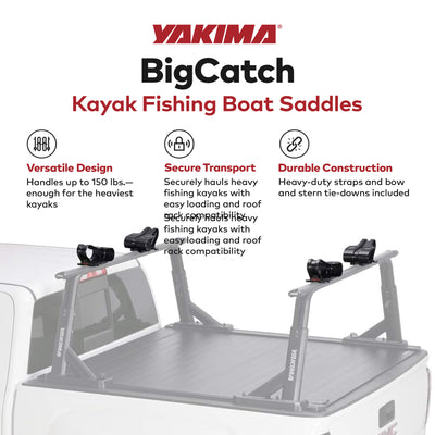 YAKIMA BigCatch Kayak Fishing Boat Saddles for Roof Racks & Trailers (For Parts) - VMInnovations