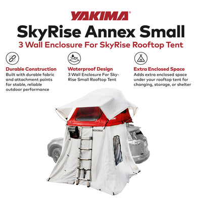 Yakima SkyRise Annex 3 Wall Enclosure for Small SkyRise Rooftop Tents, Gray - VMInnovations