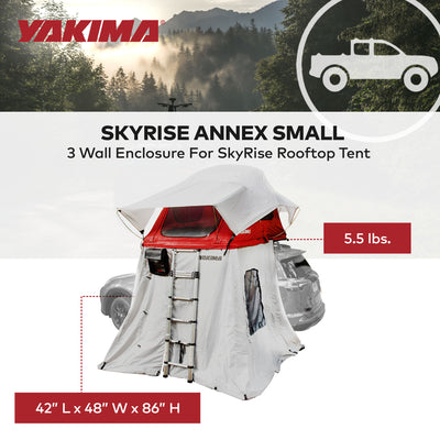Yakima SkyRise Annex 3 Wall Enclosure for Small SkyRise Rooftop Tents, Gray - VMInnovations