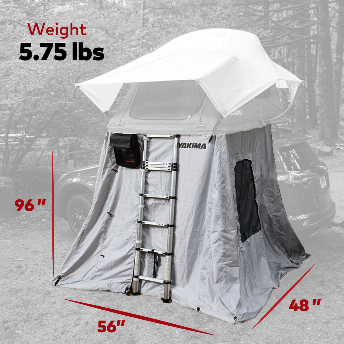 Yakima SkyRise Annex 3 Wall Enclosure for Medium SkyRise Rooftop Tent (Open Box) - VMInnovations