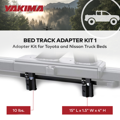 Yakima OverHaul HD Truck Bed Rack, 68-Inch Crossbars & Bed Track Adapter Kit
