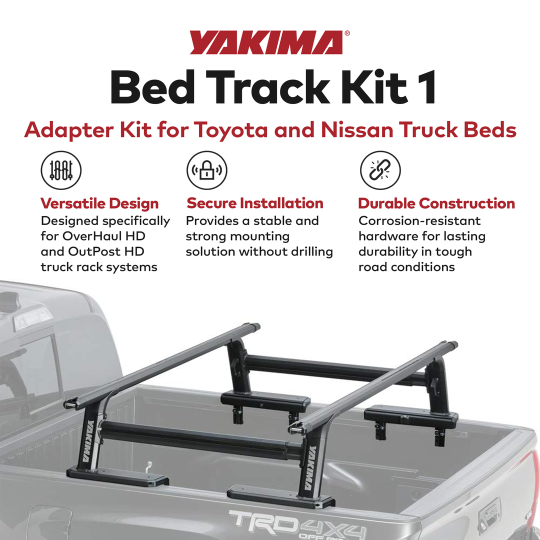 YAKIMA Bed Track Kit 1 for Toyota and Nissan Truck Bed Rack Systems (Open Box)