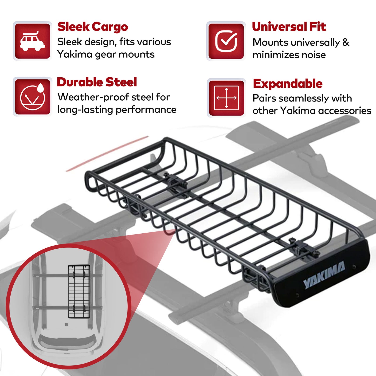 Yakima Long & Narrow Cargo Basket for Yakima StreamLine Crossbars (For Parts) - VMInnovations