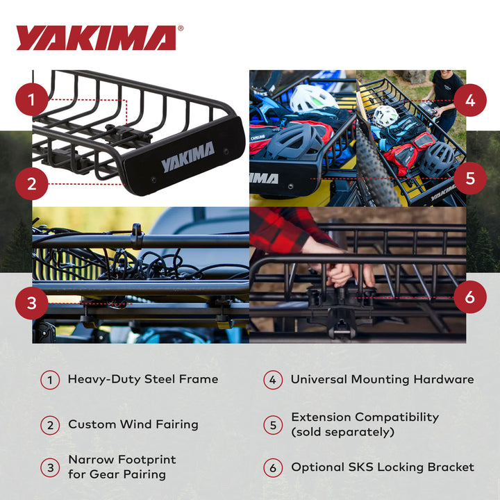 SkinnyWarrior Cargo Basket for Yakima StreamLine Crossbars (Open Box)