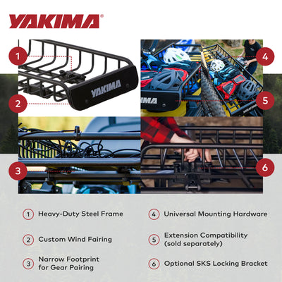 Yakima Long & Narrow Cargo Basket for Yakima StreamLine Crossbars (For Parts)