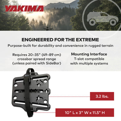 Yakima 35lb Capacity Recovery Track Mount for Yakima Bars or SideBar(Open Box)