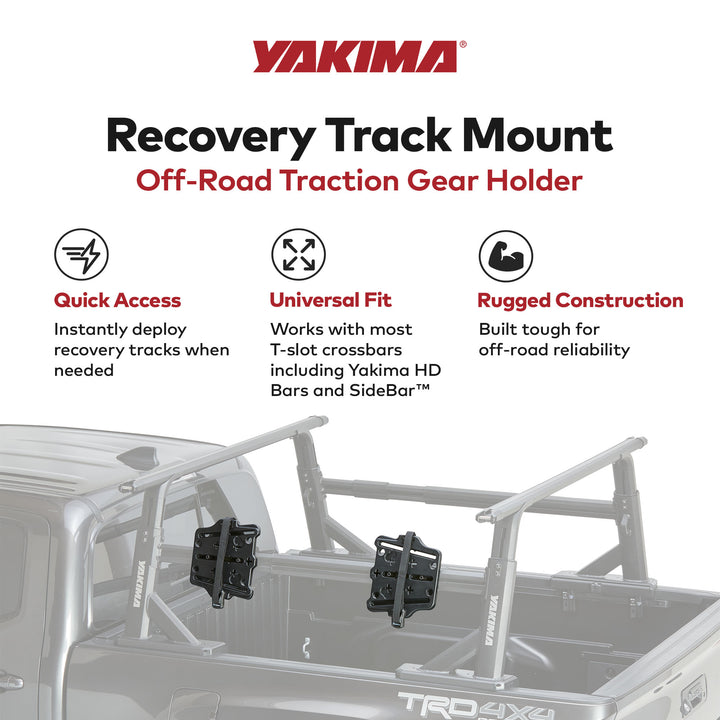 Yakima 35 Pound Load Capacity Recovery Track Mount for Yakima HD Bars or SideBar - VMInnovations