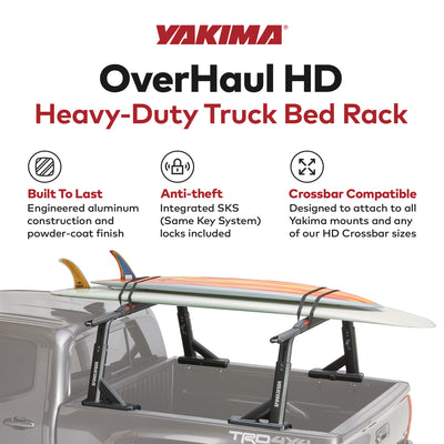 Yakima OverHaul HD (Towers Only) Adjustable Height Truck Bed Rack (Open Box) - VMInnovations