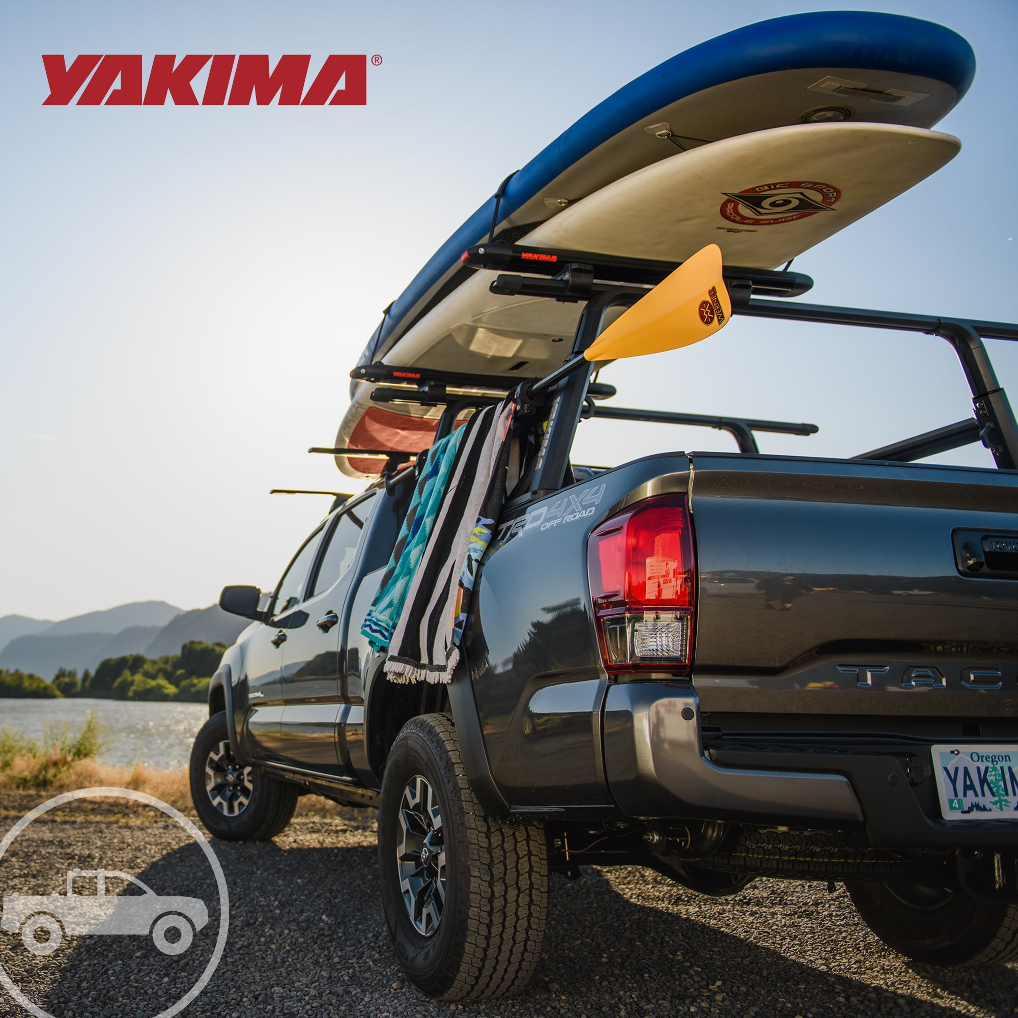 Yakima HD (Towers Only) Heavy Duty Truck Bed Rack, Compatible w/HD Bar (Used) - VMInnovations
