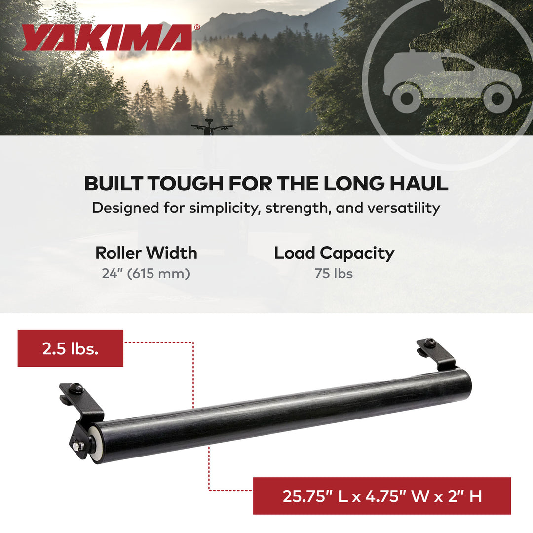 Yakima 2.5lb Steel T Slot Mounted Load Assist Ladder Roller, Blk (Open Box)