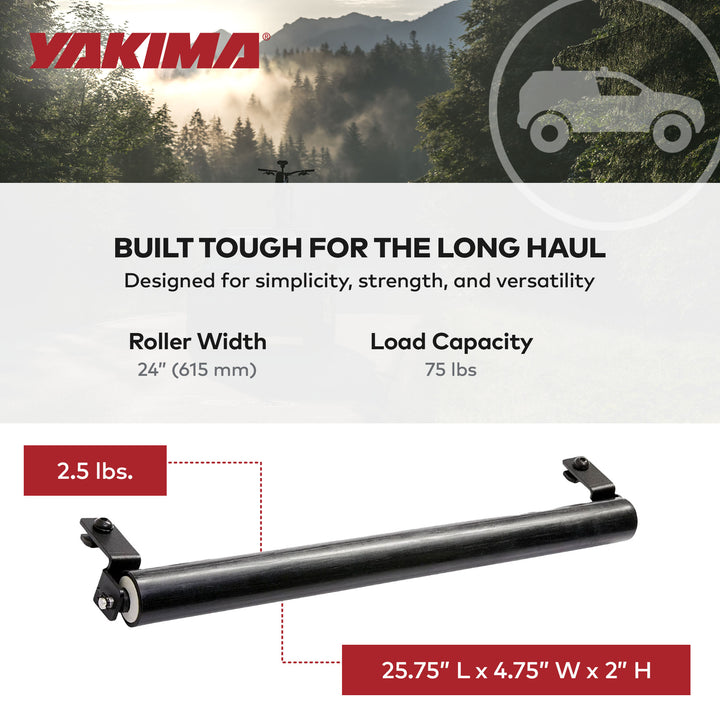 Yakima 2.5lb Steel T Slot Mounted Load Assist Ladder Roller, Blk (Open Box)