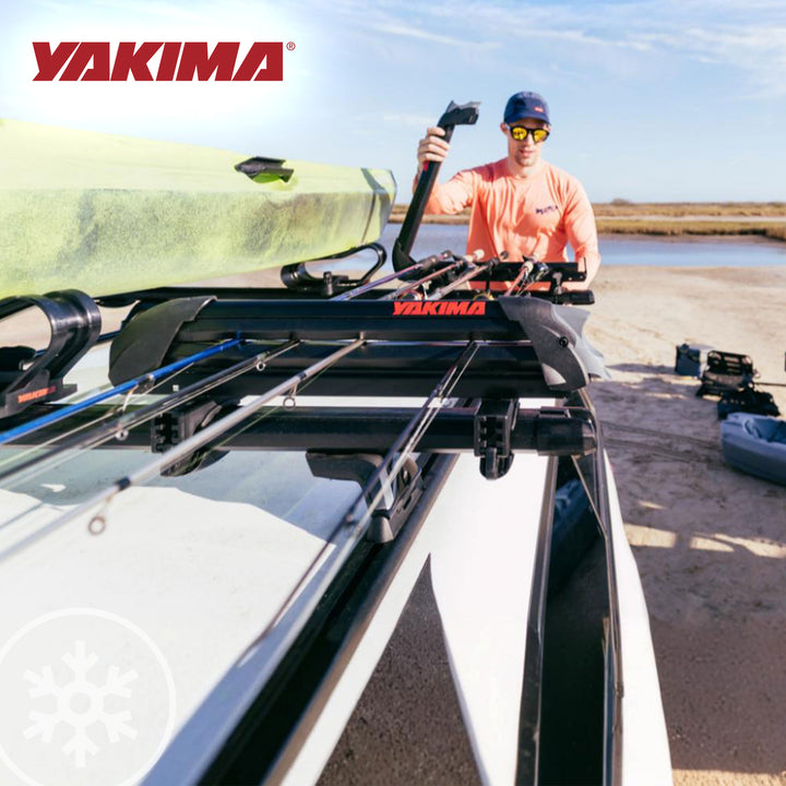 YAKIMA ReelDeal Roof Rack Fishing Rod, Ski, and Snowboard Mount, Black(Open Box)