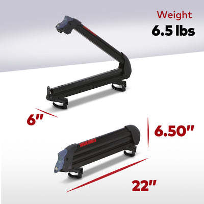 YAKIMA Padded Rooftop Rack Fishing Rod, Ski, & Snowboard Mount, Black (Used) - VMInnovations