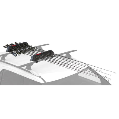 YAKIMA Padded Rooftop Rack Fishing Rod, Ski, & Snowboard Mount, Black (Used) - VMInnovations