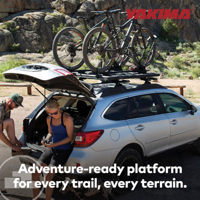 Yakima 76 by 65 Inch LockNLoad 3 Bar System Heavy Duty Roof Rack Platform, Black - VMInnovations