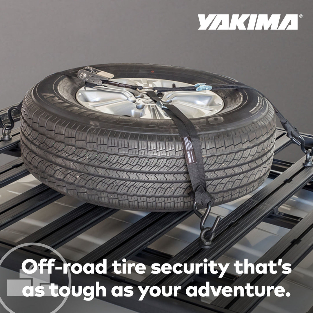 Yakima LockNLoad Wheel Restraint Spare Wheel Holder Kit for Roof Rack System