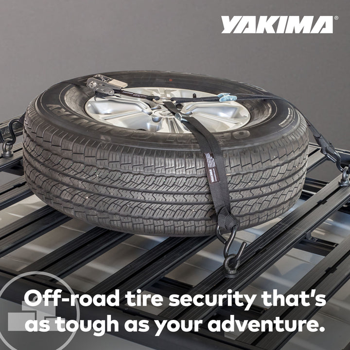 Yakima LockNLoad Wheel Restraint Spare Wheel Holder Kit for Roof Rack System
