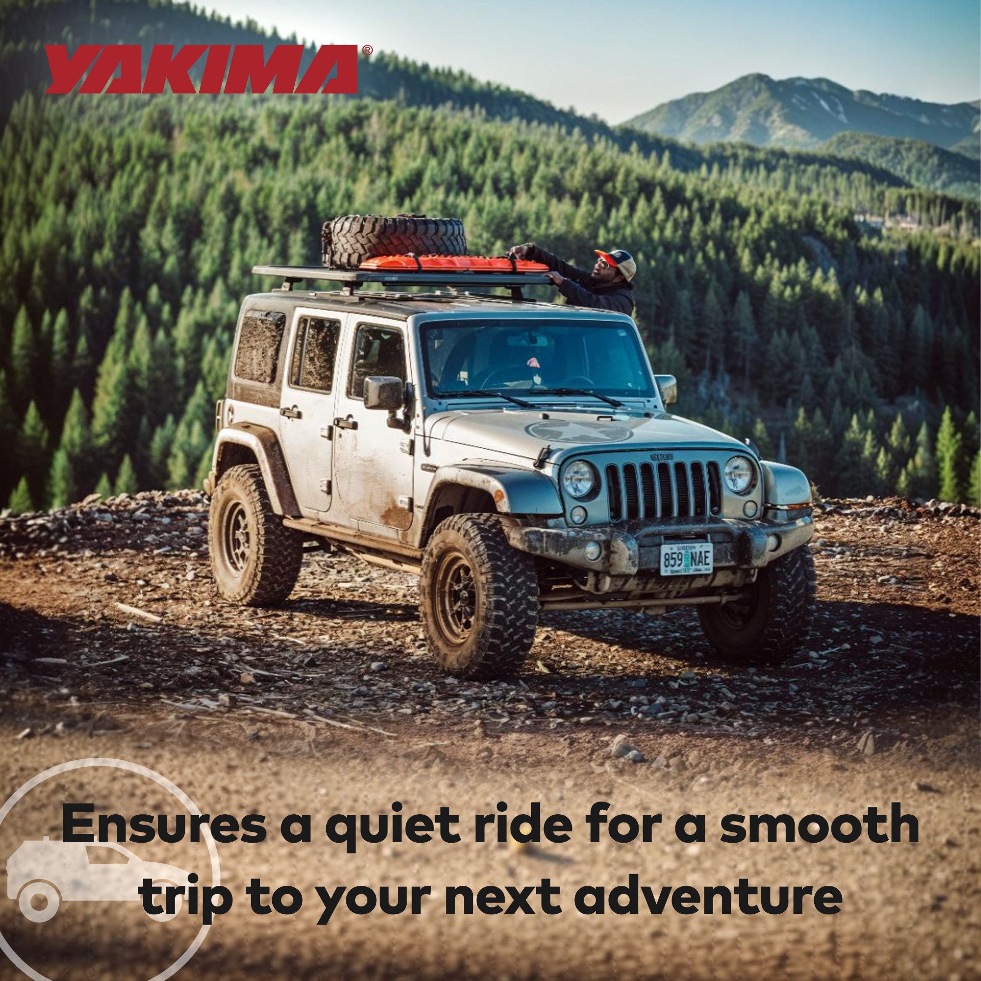 YAKIMA 84x49" 3 Bar System Heavy Duty Roof Rack Platform, Black (Open Box) - VMInnovations