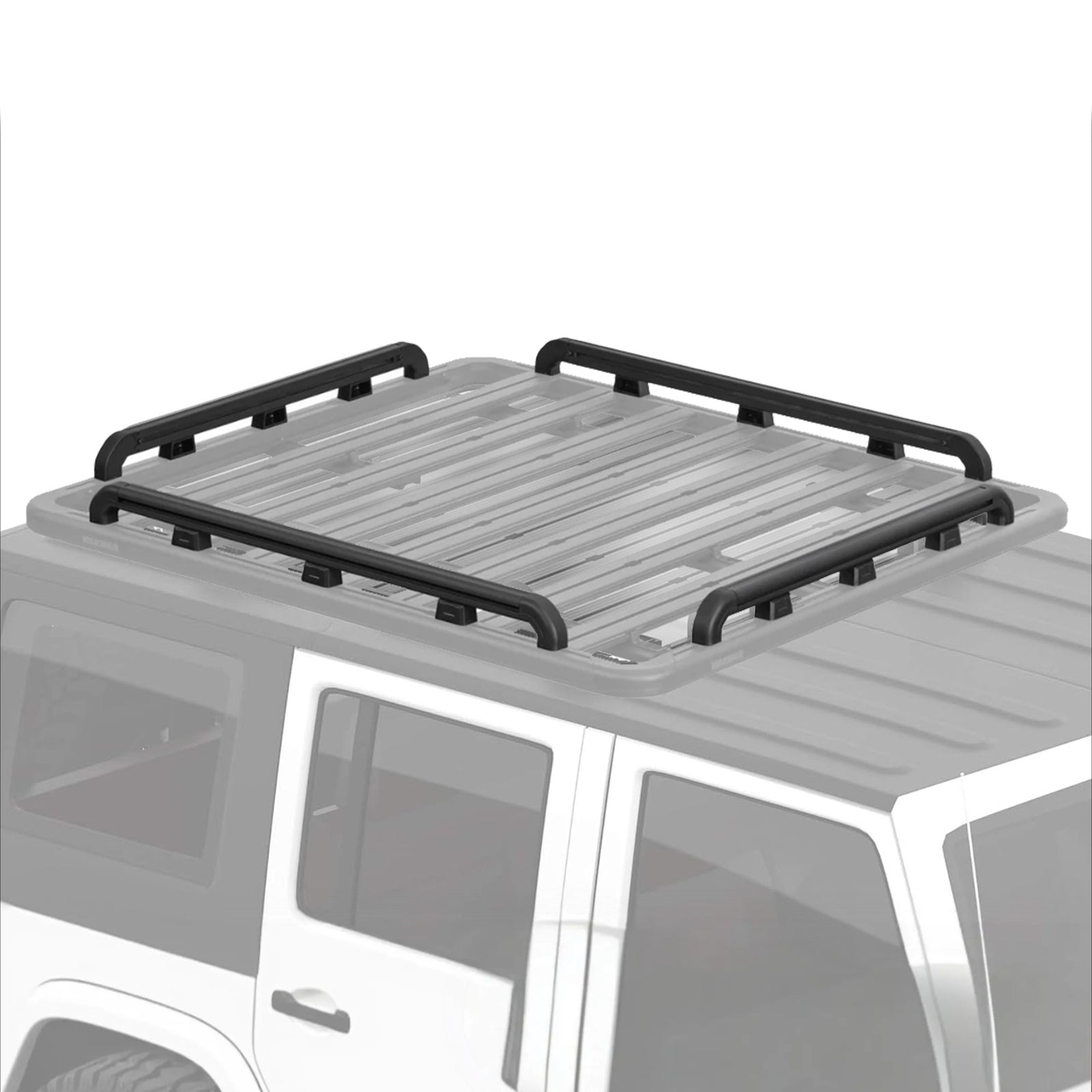YAKIMA 55 by 49 Inch LockNLoad Perimeter Raised Rail Kit for Roof Rack, 4 Rails - VMInnovations