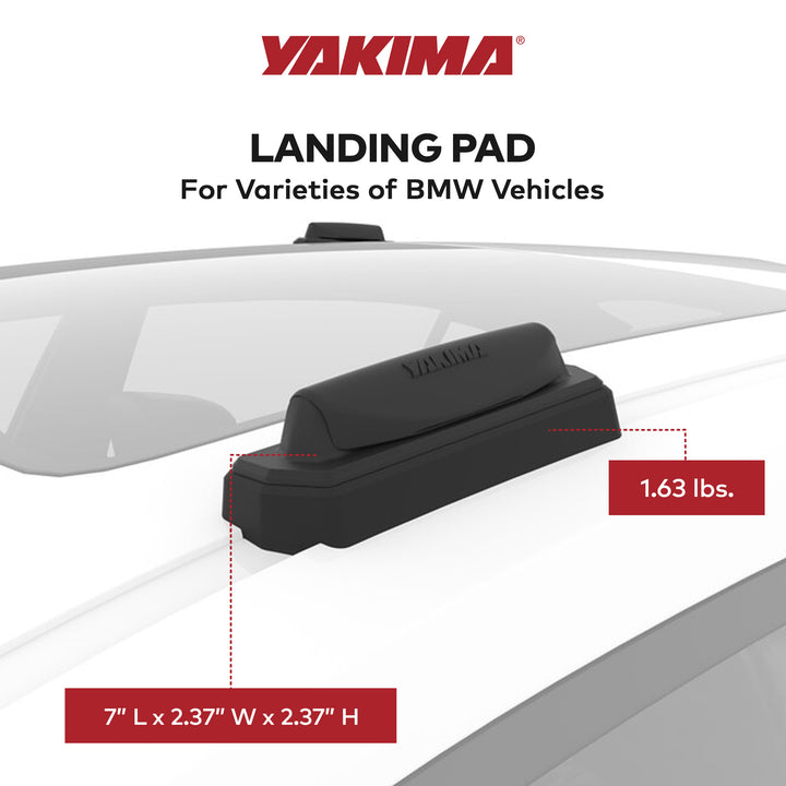 YAKIMA Landing Pad 25 Fixed Point Tower Installation Mounts for Rail Rooftops