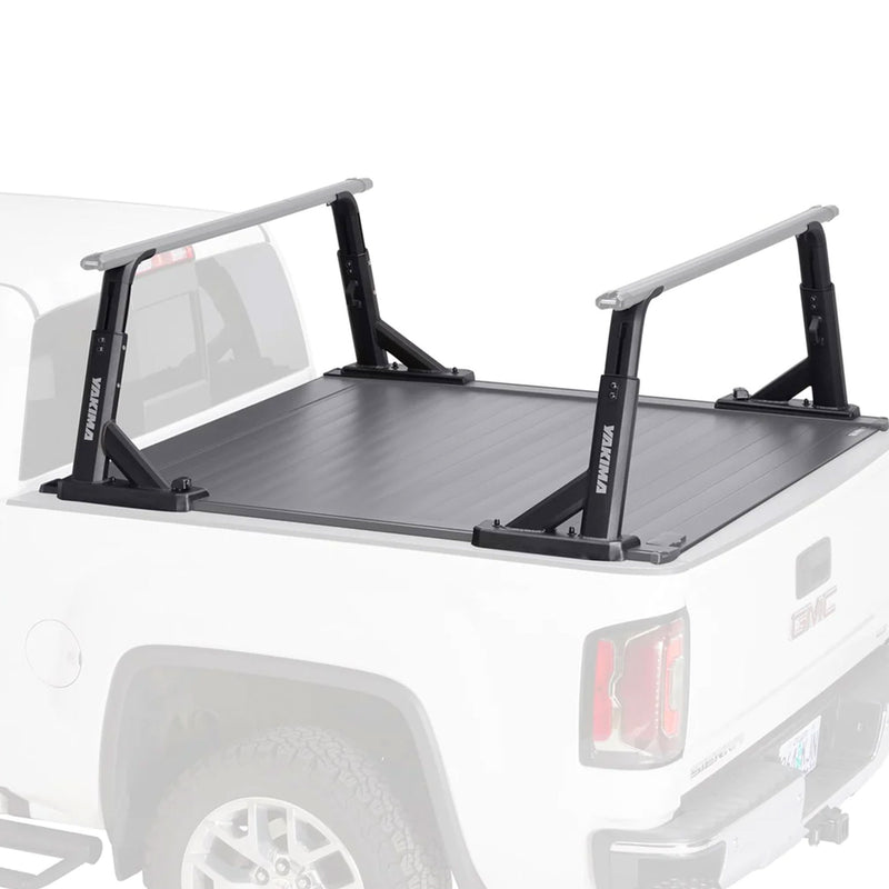 Yakima Aluminum OverHaul HD Towers with Tonneau Kit Mounting Hardware, Black