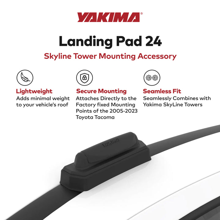 YAKIMA Pad Fixed Point Tower Installation for Naked Rooftops,4pc(Open Box)