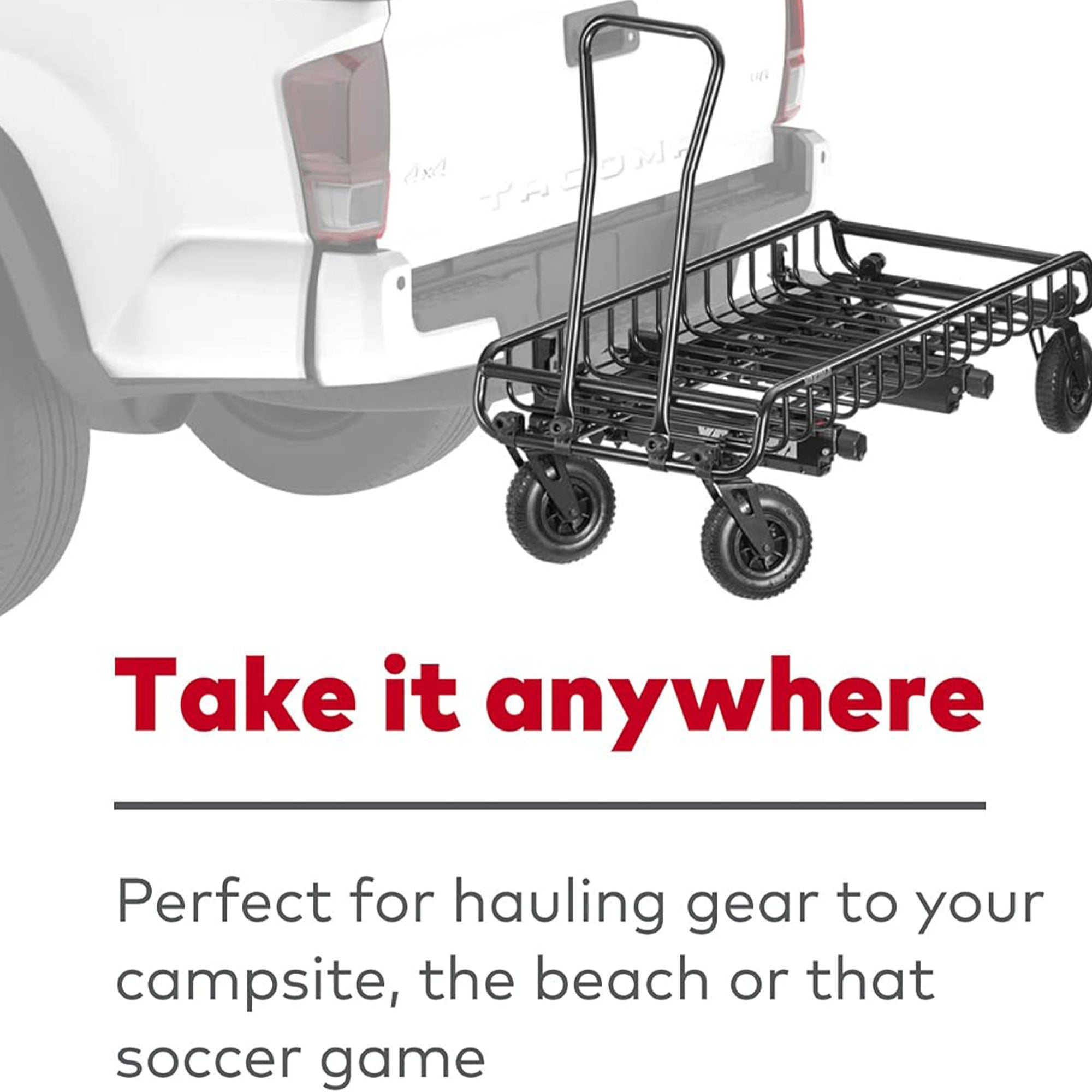 Yakima EXO Sturdy Heavy Duty Aluminum Cargo Basket Cart Kit, Black (Used) - VMInnovations