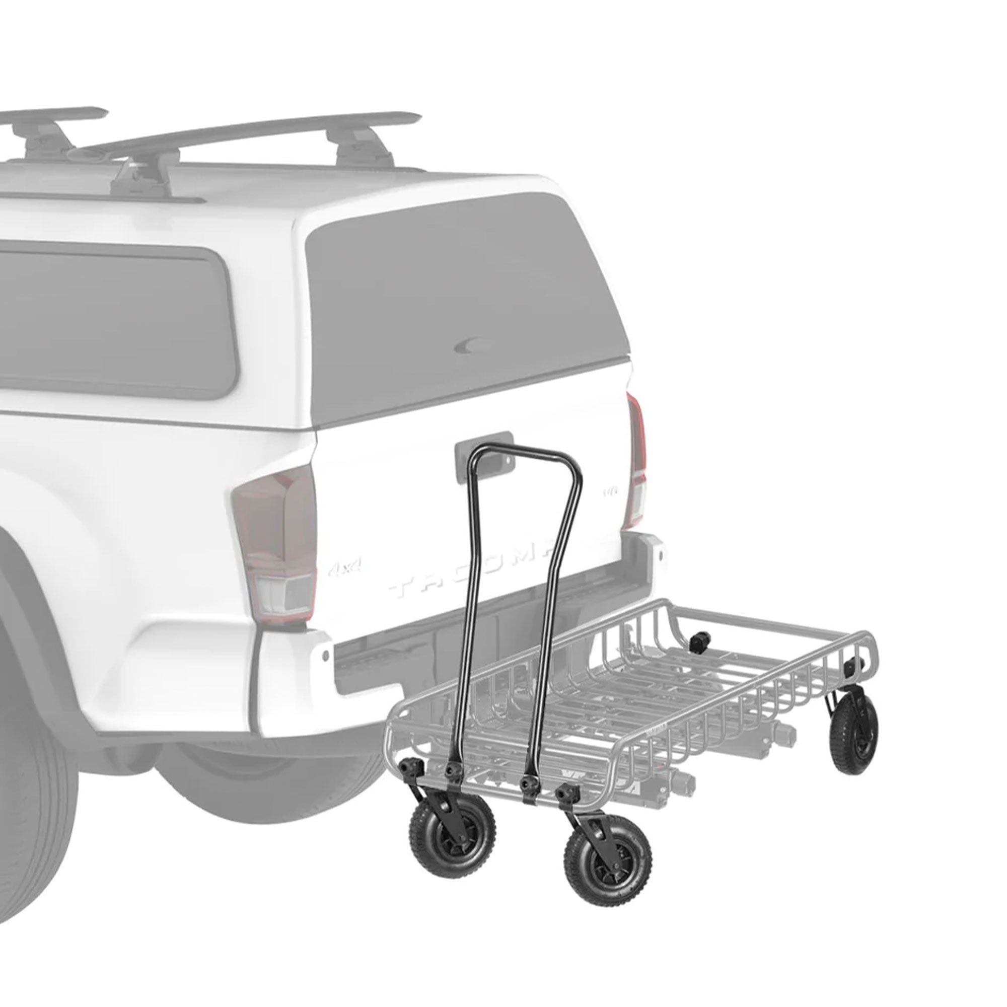 Yakima EXO WarriorWheels Sturdy Heavy Duty Aluminum Cargo Basket Cart Kit, Black - VMInnovations