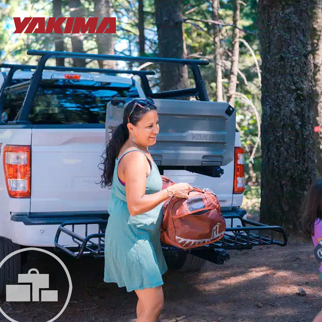 Yakima EXO Sturdy Heavy Duty Aluminum Cargo Basket Cart Kit, Black (Open Box)