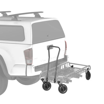 Yakima EXO WarriorWheels Sturdy Heavy Duty Aluminum Cargo Basket Cart Kit, Black - VMInnovations