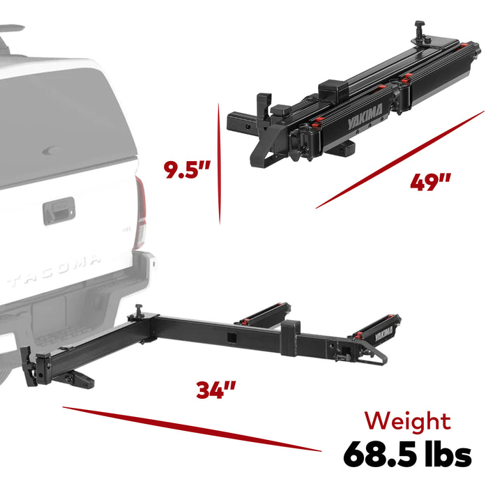 Yakima SwingBase 2" Hitch Base Rack Storage System w/HitchLock, Black (Open Box)