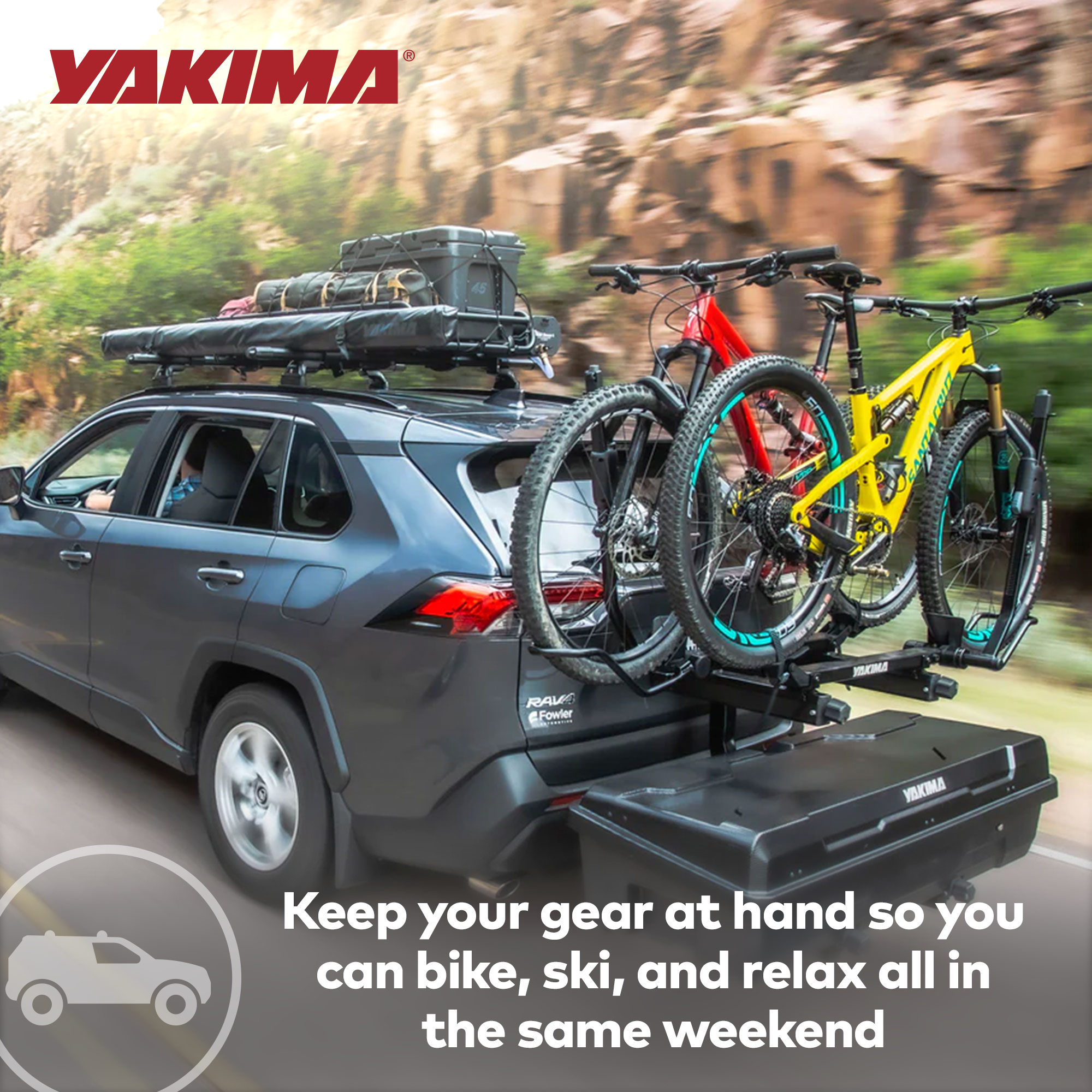 Yakima EXO SwingBase 2" Hitch Base Rack Storage System w"HitchLock, Black (Used) - VMInnovations