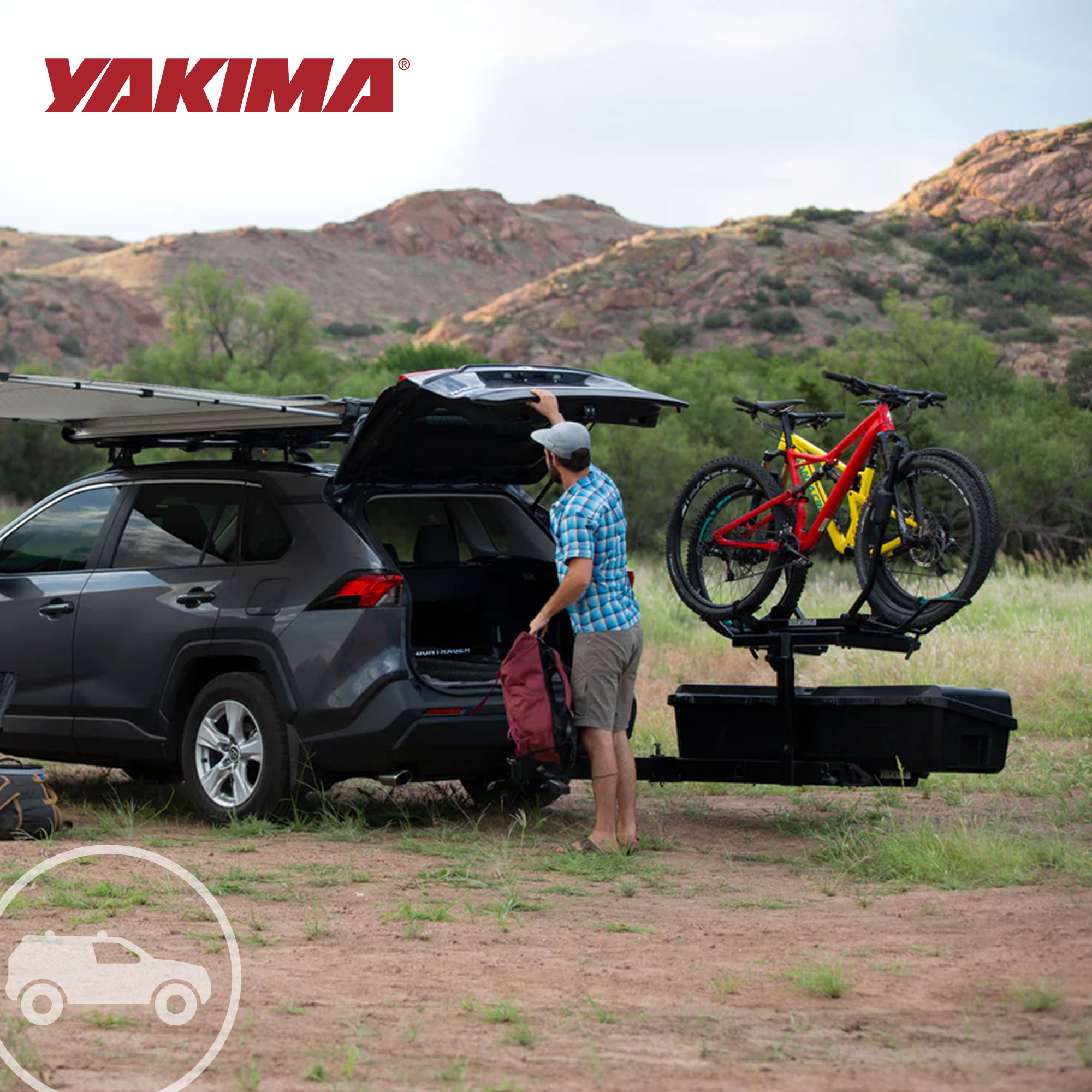 Yakima EXO SwingBase 2" Hitch Base Rack Storage System w"HitchLock, Black (Used) - VMInnovations