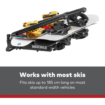 Yakima EXO SnowBank 5 Ski or 4 Snowboard Universal Travel Rack, Black (Open Box)