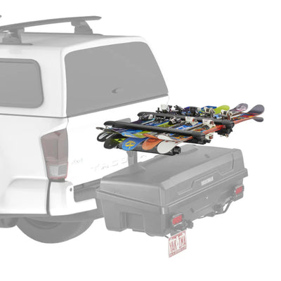 Yakima EXO SnowBank 5 Ski or 4 Snowboard Universal Mount Travel Roof Rack, Black - VMInnovations