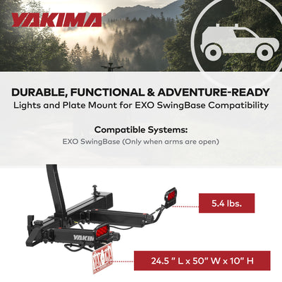 YAKIMA 5.4 lb EXO LitKit w/ Tail Lights Accessory for EXO Hitch System(Open Box) - VMInnovations