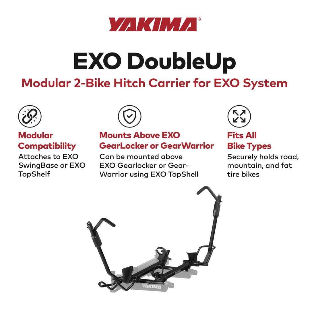 Yakima EXO 2 Bike Capacity for EXO SwingBase or EXO TopShelf, Black (Open Box)