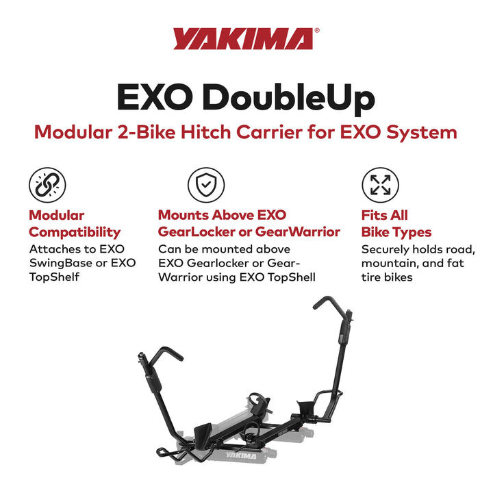Yakima EXO 2 Bike Capacity for EXO SwingBase or EXO TopShelf, Black (Open Box)
