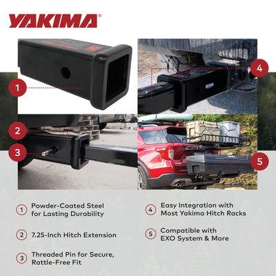 Yakima StraightShot with Powder Coated Finish Type and Steel Construction, Black - VMInnovations