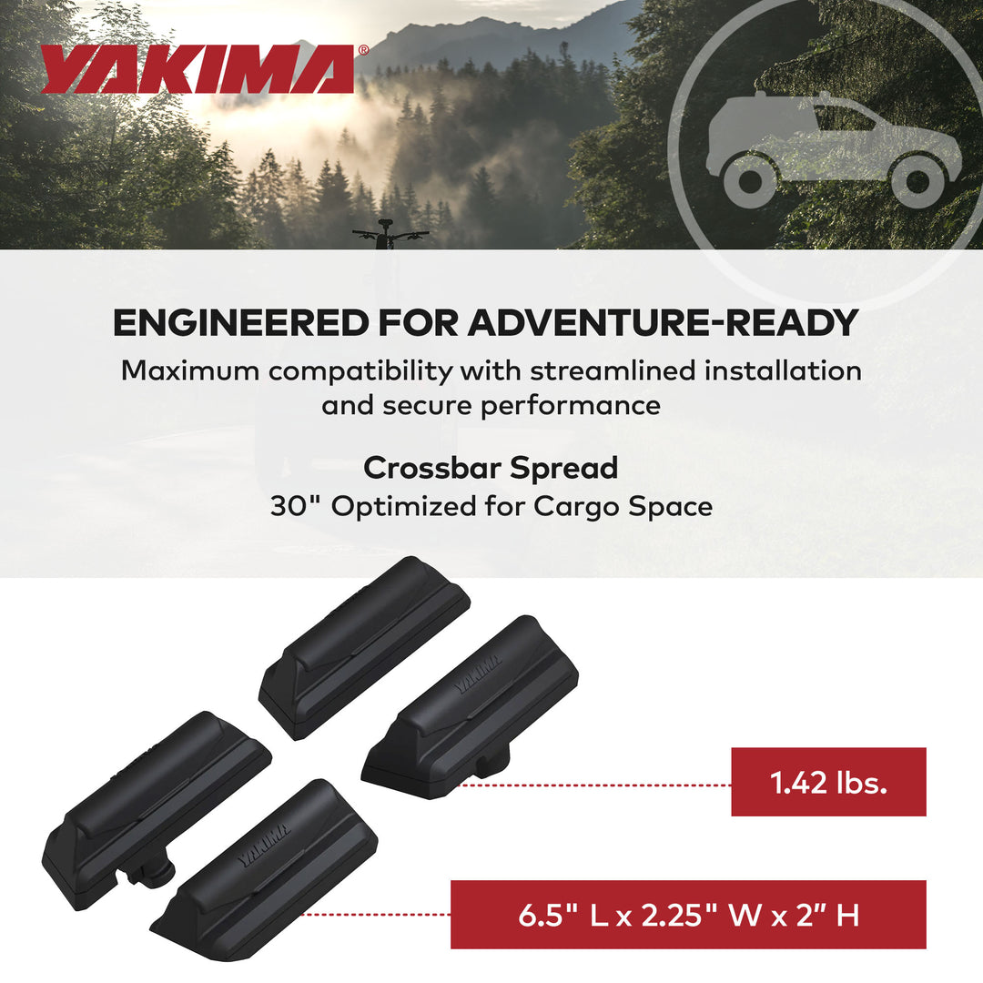 YAKIMA Landing Pad 27 Fixed Point Tower Installation for Flush Rail Rooftops - VMInnovations