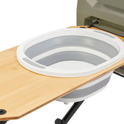 Yakima EXO OpenRange 13 x 27 Inch Wooden Side Table and Nesting Cutting Board - VMInnovations