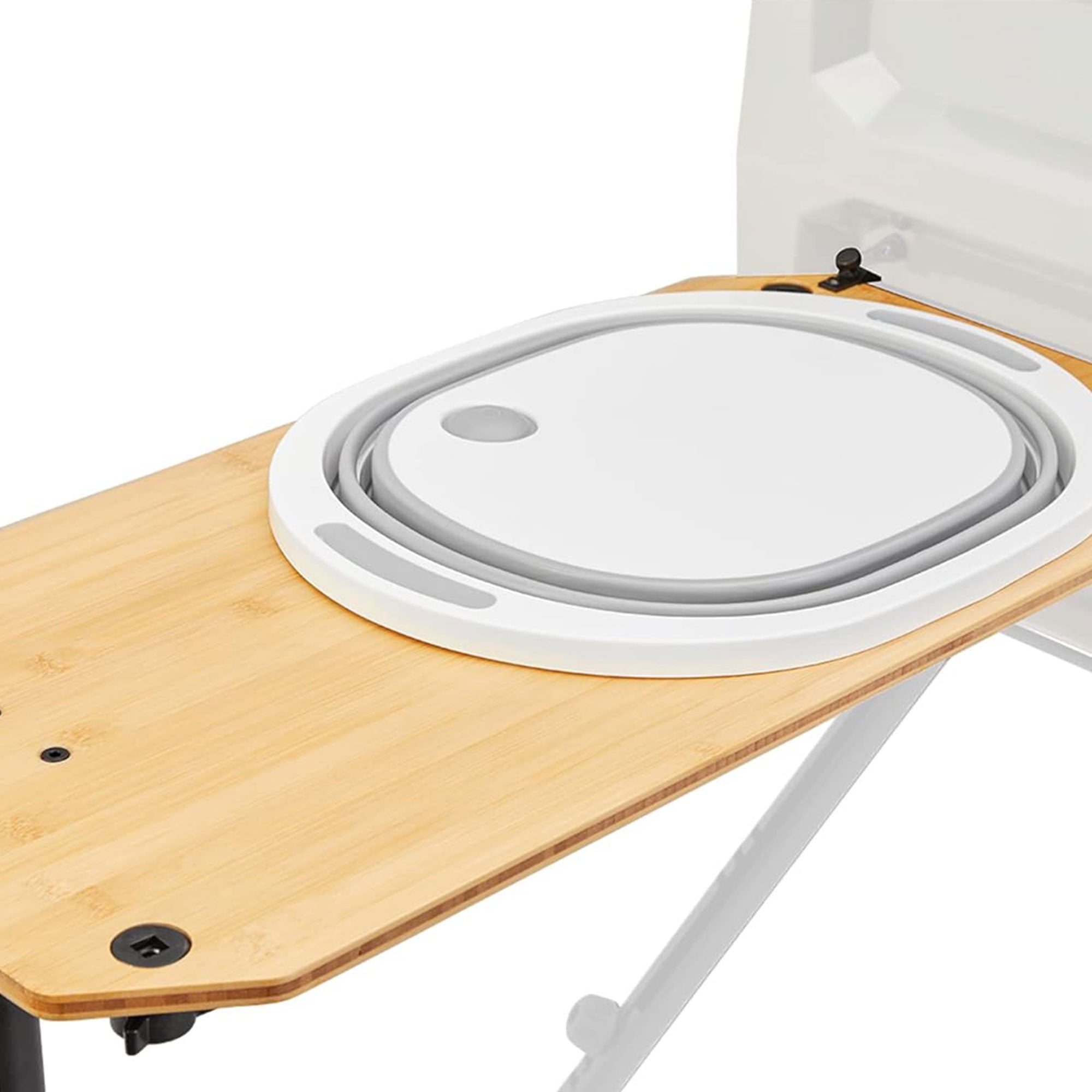 Yakima EXO OpenRange 13 x 27 Inch Wooden Side Table and Nesting Cutting Board - VMInnovations