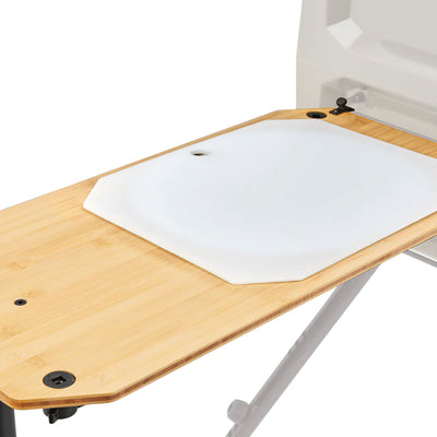 Yakima EXO OpenRange 13 x 27 Inch Wooden Side Table and Nesting Cutting Board - VMInnovations