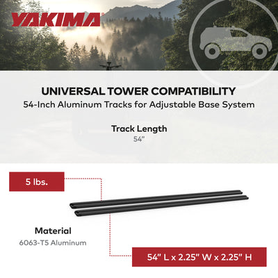 Yakima HD Track 54in Car Roof Top Rack Mounting System with CapNuts (For Parts) - VMInnovations